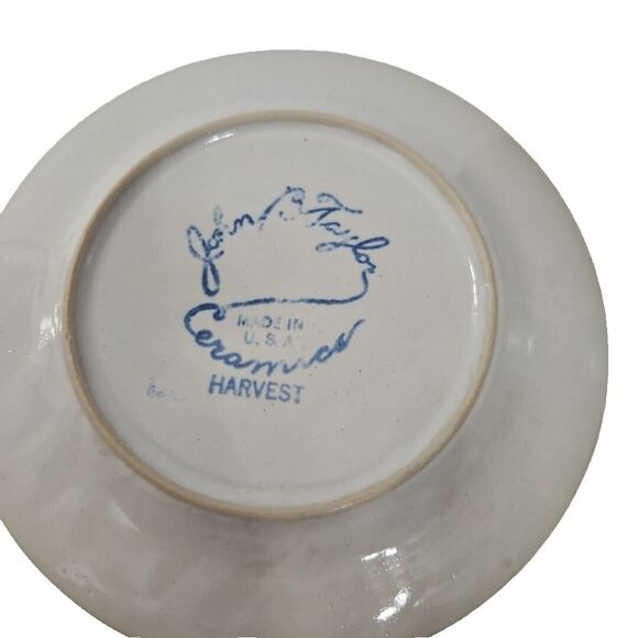 John B Taylor Louisville Stoneware Ceramics Harvest 6 1/8" Bread Plate - Picture 5 of 5